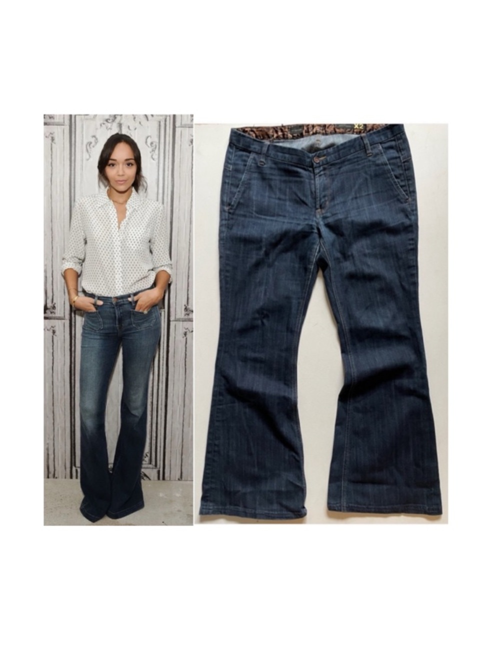 Low rise flare jeans sz 8 Trendy vintage bootcut 90s jeans mid rise retro cool